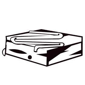 Brownie pink sauce black and white clipart