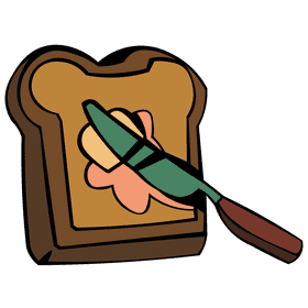 Butter bread clipart