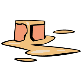 Butter melted clipart