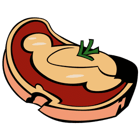 Butter steak clipart