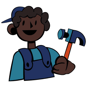 Carpenter hammer clipart