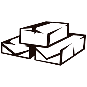 Carton pyramid black and white clipart