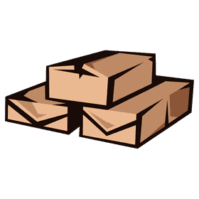 Carton pyramid clipart