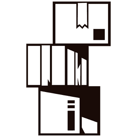 Carton trio black and white clipart