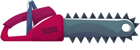 Chainsaw modern clipart