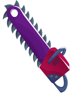 Chainsaw old clipart