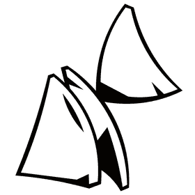 Chips nachos black and white clipart