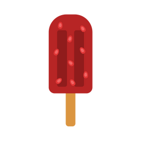Pomegranate ice cream clipart