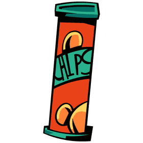 Chips tube clipart