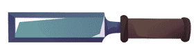 Chisel wooden handle clipart