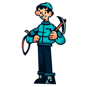 Climber pick clipart