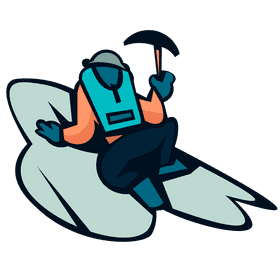 Climber pick climbing clipart