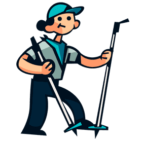 Climber walking clipart