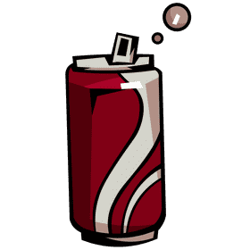 Coca cola can clipart