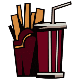 Coca cola fries clipart