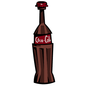 Coca cola glass bottle clipart
