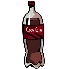 Coca cola plastic bottle clipart