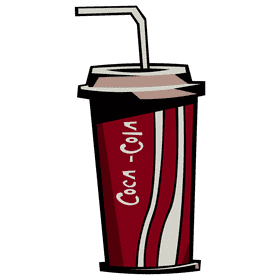 Coca cola plastic cup clipart