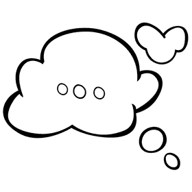 Comic dialog window black and white clipart