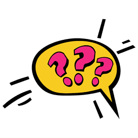 Comic question clipart