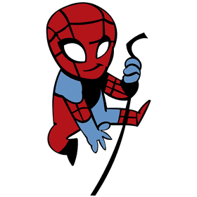 Comic spiderman clipart