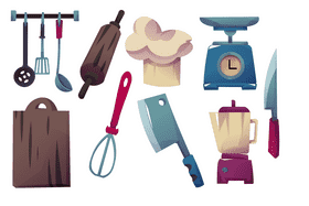 Cooking utensils vector