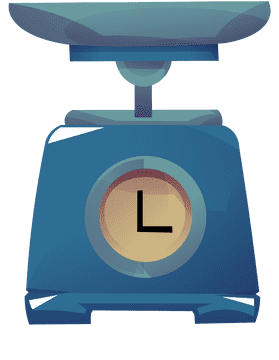 Cooking utensils weigher clipart