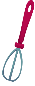 Cooking utensils whisk clipart