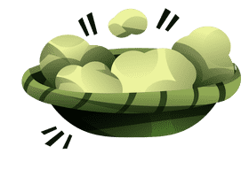 Cotton plate clipart