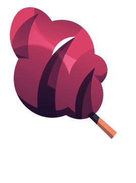 Cotton candy fluffy clipart