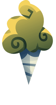 Cotton candy yellow clipart