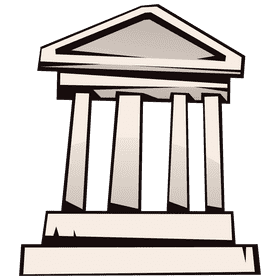 Court building clipart