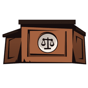 Court cathedra clipart