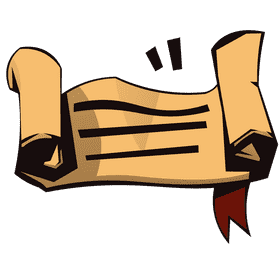 Court scroll clipart