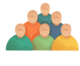 Crowd triangle clipart