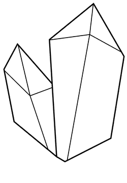 Crystal green black and white clipart