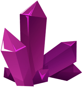 Crystal purple clipart
