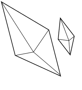 Crystal ruby black and white clipart