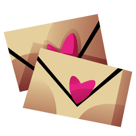 Cupid letters clipart