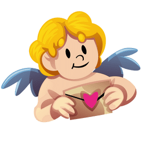 Cupid message clipart