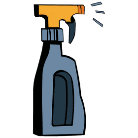 Custodian spray clipart