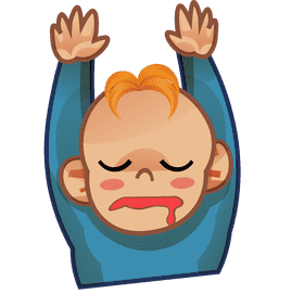 Cute baby sleep clipart