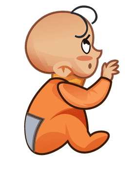 Cute baby small clipart