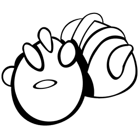 Dessert mini black and white clipart