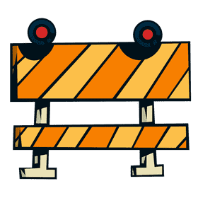 Digger stop sign clipart
