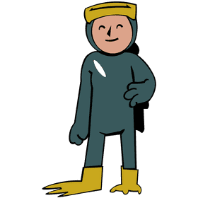 Diver professional clipart