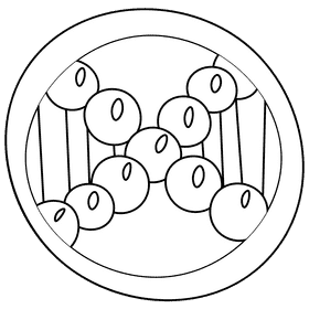 Dna close black and white clipart