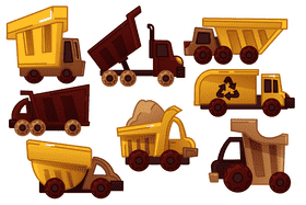 Dump truck vector