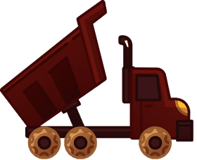 Dump truck open clipart