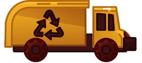 Dump truck recycle clipart